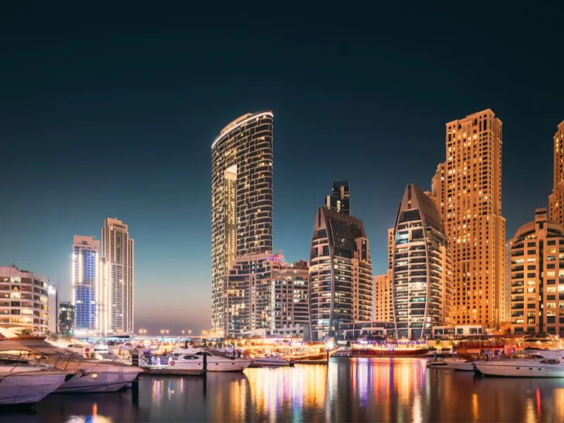 Confronto zone Dubai Marina JVC Downtown